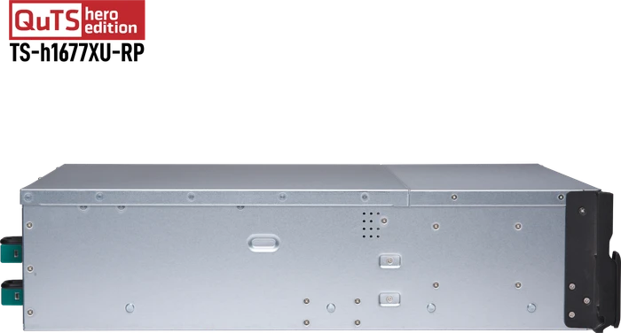 QNAP QuTS hero TS-h1677XU-RP-3700X-32G 160TB, 32GB RAM, 2x SFP+ 10Gb/s, 2x RJ-45 1000Base-T, 3HE