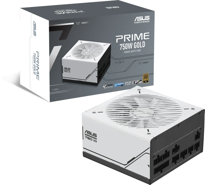 ASUS PRIME Gold, AP-750G-SI, schwarz/weiß, 750W, ATX 3.0