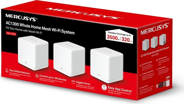Mercusys Halo H30G, AC1300, 2er-Pack