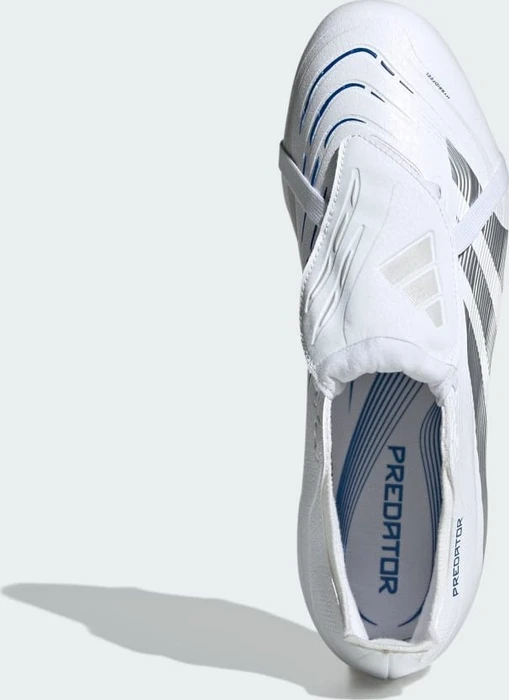adidas Predator League Fold-Over Tongue MG cloud white/silver metallic/bright royal