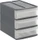 Rotho Tower S Systemix Schubladenbox, 3 Schubladen, anthrazit (1114608853WS)