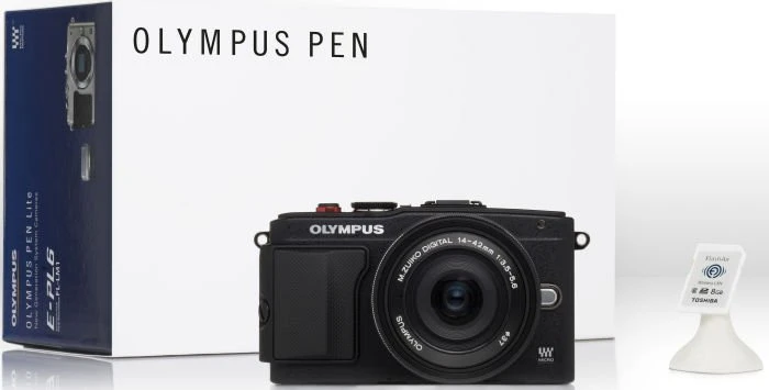 Olympus PEN E-PL6 schwarz mit Objektiv M.Zuiko digital ED 14-42mm 3.5-5.6 EZ