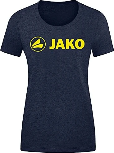 Jako Promo T-Shirt kurzarm marine melange/neon yellow (Damen)