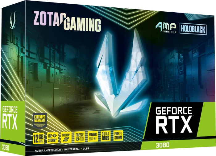 Zotac Gaming GeForce RTX 3080 AMP Extreme Holo LHR, 12GB GDDR6X, HDMI, 3x DP