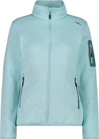 CMP Knit Tech Melange Fleece Jacke opale/bianco (Damen)