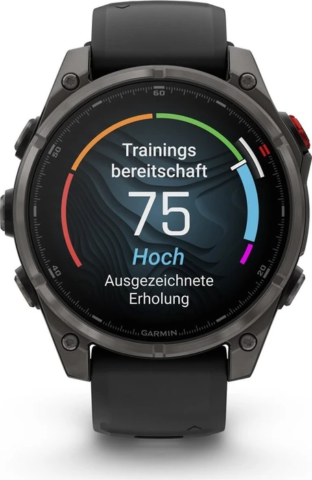 Garmin Fenix 8 Pro 47mm AMOLED carbon grey dlc titanium/black-pebble grey silicone