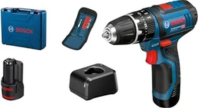 Bosch Professional GSR 12V-15 Akku-Bohrschrauber inkl. Koffer + 2 Akkus 2.0Ah + Zubehör