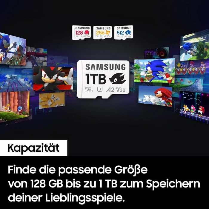Samsung PRO Plus R180/W130 1TB Sonic the Hedgehog Kit, UHS-I U3, A2, Class 10