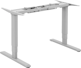 Equip ERGO elektrisch höhenverstellbares Sitz-Steh-Schreibtischgestell mit Doppelmotor grau