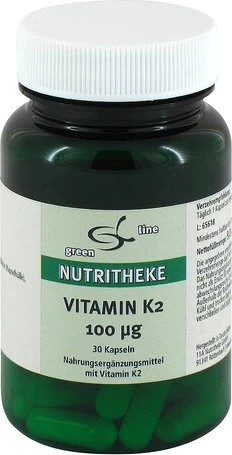 11A Nutritheke Vitamin K2 100µg Kapseln, 30 Stück