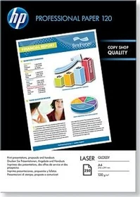 HP Professional glossy Laser Fotopapier glänzend weiß, A4, 120g/m², 250 Blatt