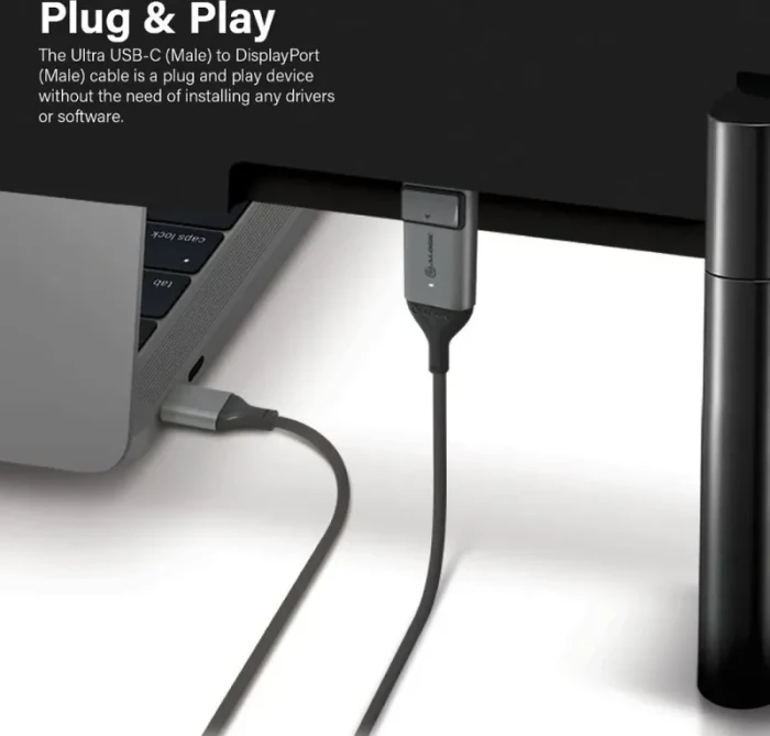 Alogic USB-C [Stecker] auf DisplayPort [Stecker] Adapterkabel, 1m