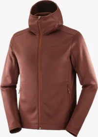 Salomon Outline Warm Hooded Jacke rum raisin (Herren)