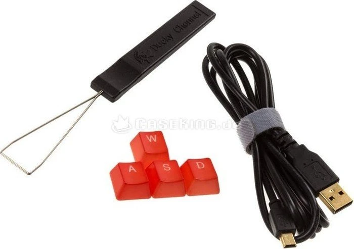 Ducky Shine 4 weiß, LEDs blau/rot, MX BROWN, USB, DE