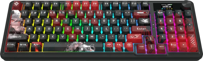 Redragon Artemis K719 Pro Wireless, Anime Edition, LEDs RGB, Hi-Fi Custom, USB/Bluetooth, US