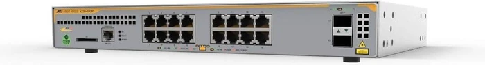 Allied Telesis x230 Desktop Gigabit Managed Switch, 16x RJ-45, 2x SFP, 247W PoE+