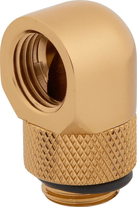 Corsair Hydro X Series XF Hardline, Winkeladapter 90° G1/4", gold, 2er-Pack