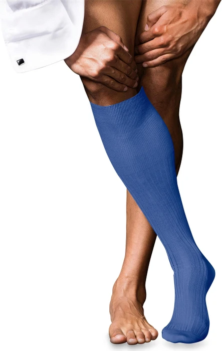 Falke No. 10 Pure Fil d'Écosse Socken cobalt (Herren)