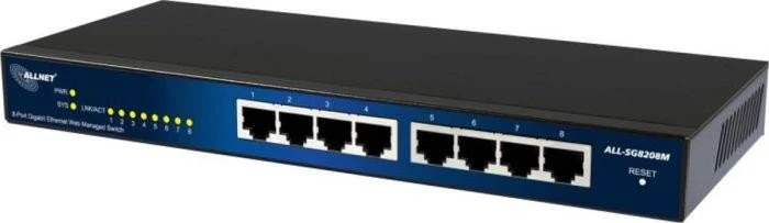 Allnet SG82 Desktop Gigabit Smart Switch, 8x RJ-45