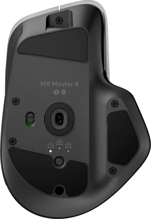 Logitech MX Master 4 Combo for Windows, Graphite, dunkelgrau, Logi Bolt, USB/Bluetooth, DE