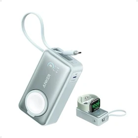 Anker MagGo Power Bank (10K) für Apple Watch grün