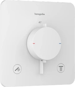 Hansgrohe Ecostat Comfort Q Thermostat Unterputz für 2 Verbraucher mattweiß