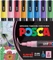 Uni-Ball POSCA PC-3ML Acrylmarker Glitterfarben sortiert, 8er-Set Vorschaubild