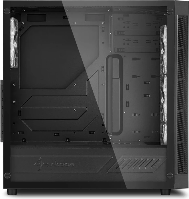 Sharkoon TG5, Lüfter LED rot, Glasfenster