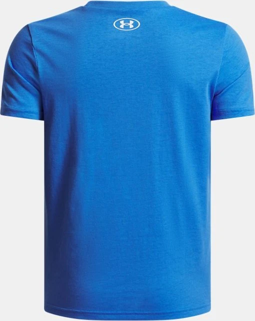 Under Armour Sportstyle Funktionsshirt kurzarm blue atlantis/white (Junior)