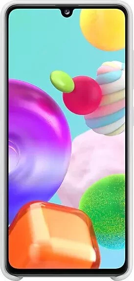 Samsung Silicone Cover für Galaxy A41 weiß