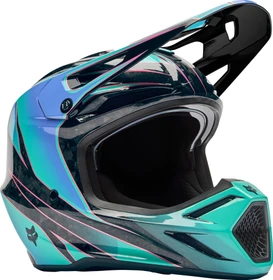 Fox Racing V3 RS Canvas blau/schwarz/rosa