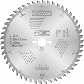 DeWalt DT4346 Extreme Kreissägeblatt 60Z, 305x2.54x30mm, 1 Stück