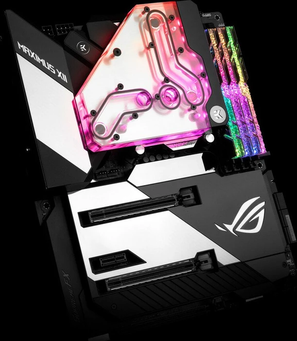 EK Water Blocks Quantum Line EK-Quantum Momentum ASUS ROG Maximus XII Formula D-RGB VRM Bridge, Nickel, Acryl