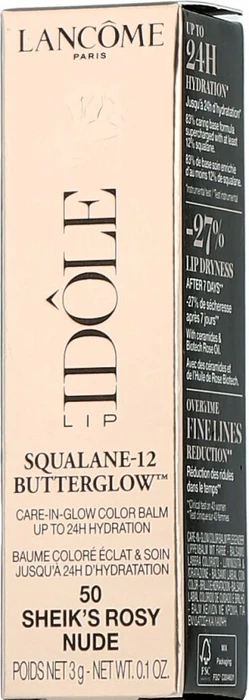 Lancôme Idôle Lip Balm Squalane-12 Butterglow 50 sheik's rosy nude, 3g