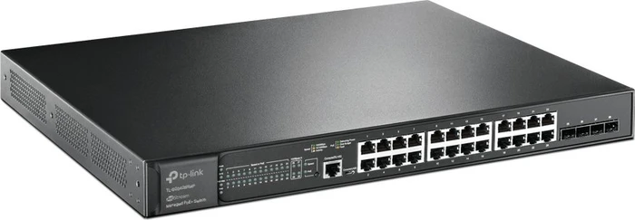 TP-Link SG3400 JetStream Rackmount Gigabit Managed Switch, 24x RJ-45, 4x SFP+, 384W PoE+