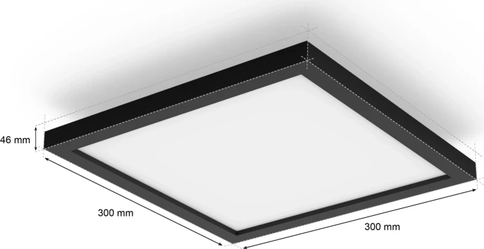 Philips Hue White Ambiance Aurelle LED-Panel schwarz