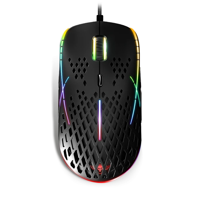 Spirit of Gamer Xpert-M100 RGB Lightweight Gaming Maus schwarz, USB