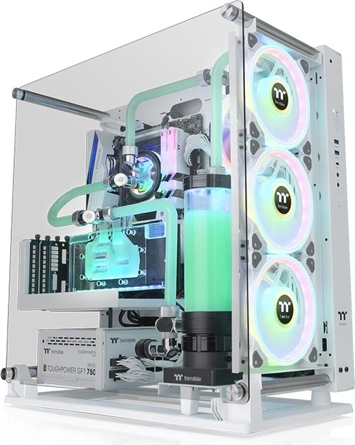 Thermaltake Core P3 TG Pro Snow Edition, weiß, Glasfenster