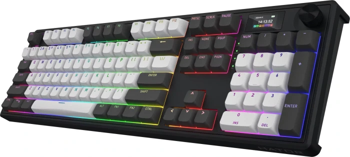 Hator Skyfall 100 Pro Wireless, weiß/schwarz, LEDs RGB, Aurum Vanila Silent, USB/Bluetooth, DE
