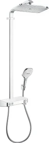 Hansgrohe Raindance E Showerpipe 360 1jet mit ShowerTablet Select 300 Thermostat Duschsystem chrom/weiß