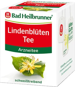 Bad Heilbrunner Lindenblüten Tee Beutel, 8 Stück