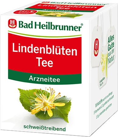 Bad Heilbrunner Lindenblüten Tee Beutel, 8 Stück