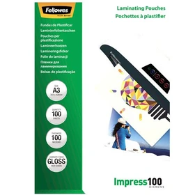Fellowes Laminierfolien, A3, 2x 100µm, glänzend, 100 Stück