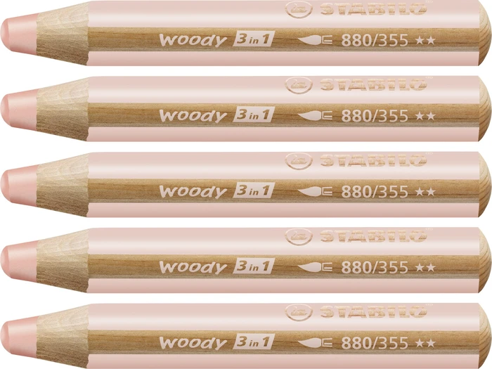 Wachsmalstift fleischrosa, 5er-Pack (880-355#5)