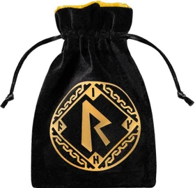 Q-Workshop Würfelbeutel Runic schwarz