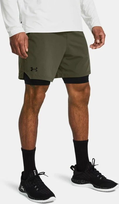 Under Armour Vanish Woven 2-in-1 Hose kurz marine od green/black (Herren)