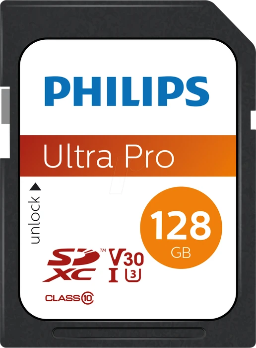 Philips Ultra Pro R100/W80 128GB, UHS-I U3, Class 10