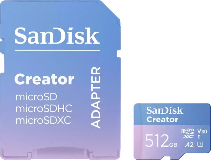 SanDisk Creator R190/W130 512GB Kit, UHS-I U3, A2, Class 10