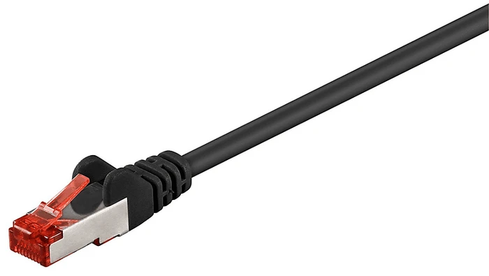 MicroConnect Patchkabel, Cat6, S/FTP, RJ-45/RJ-45, 0.15m, schwarz