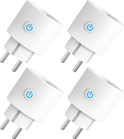 Antela 16A Wifi Smart Plug, 3680W, Smart-Steckdose mit Strommessfunktion, 4er-Pack